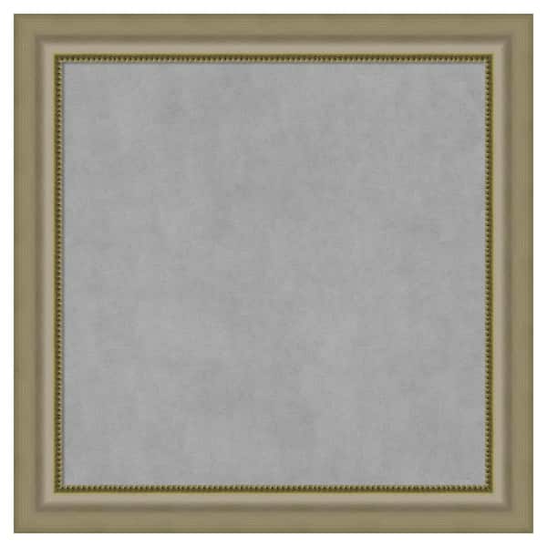 Amanti Art Vegas Silver 29 in. x 29 in. Framed Magnetic Board