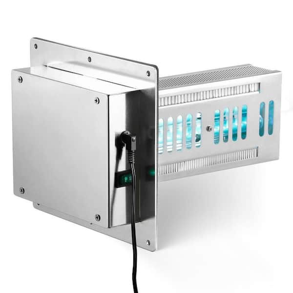 250 sq ft HEPA in White Air Purifier Whole House 18W 9inch Light in Duct PCO Technology