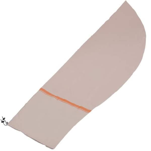 Beige Patio Outdoor Offset Umbrella Cover for 9 ft. to 12 ft. Cantilever Umbrella