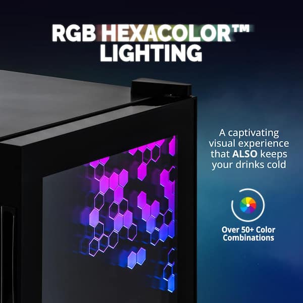 LED Lighted Gamer Fridge