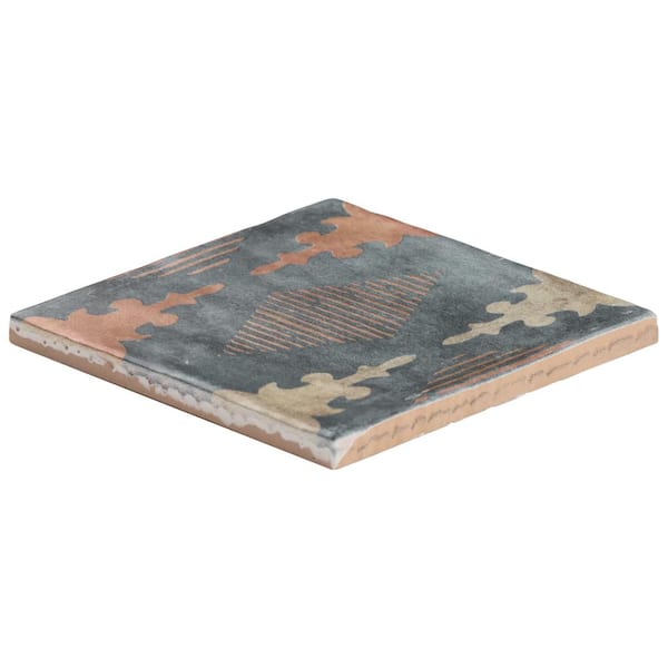 Ivy Hill Tile Paula Purroy Catalan Aztec Blue 5.11 in. x 0.35 in