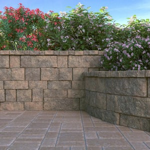 RockWall Small 4 in. x 11.75 in. x 6.75 in. Pecan Concrete Retaining Wall Block (144 Pcs. / 46.5 sq. ft. / Pallet)