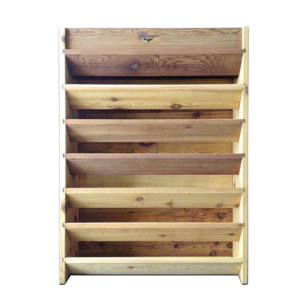 Western Red Cedar Vertical Garden Planter with Self-Watering System