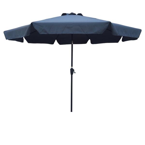 Miscool KI Umbrella Diameter in Whole Feet Followed By 10 ft. Market Patio Umbrella in Dark Gray