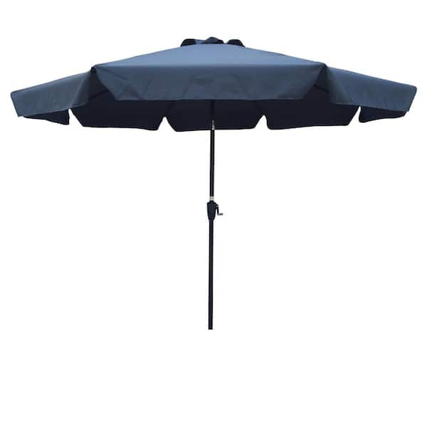 Miscool PL Umbrella Diameter in Whole Feet Followed By 10 ft. Market Patio Umbrella in Dark Gray