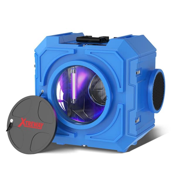 2500 sq. ft. HEPA Air Scrubber and Negative Air Machine for Mold, Dust and Water Damage Restoration, in Blue