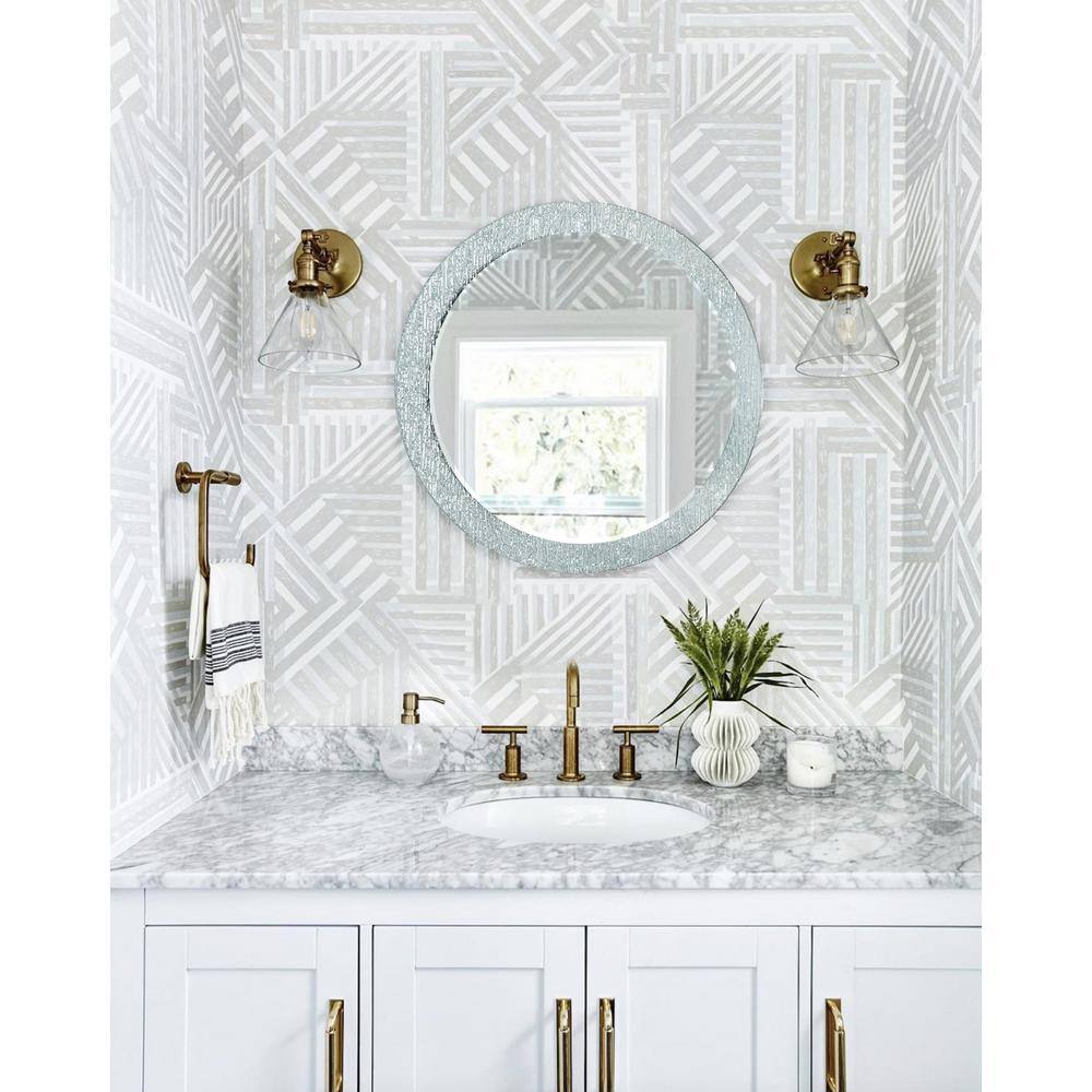 Molten Round Frameless Glass Bathroom Mirror