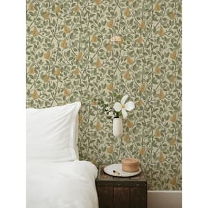 Pirum Yellow Pear Non Woven Paper Wallpaper