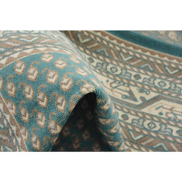 Williamsburg Allover Teal 7' 0 x 10' 0 Area Rug