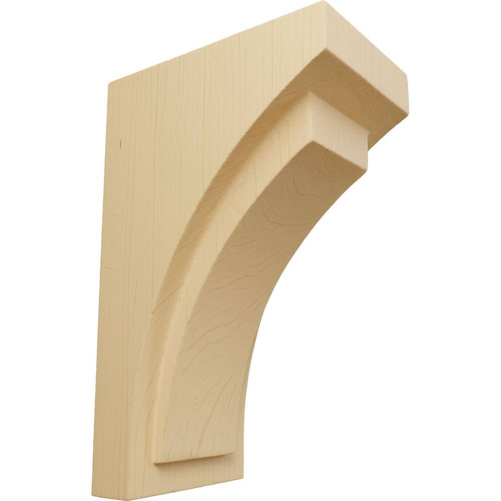 Alder Wood Mini Corbel, 6" Height, Unfinished