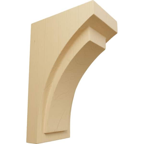 Ekena Millwork 2-1/2 in. x 6 in. x 3-3/4 in. Alder Mini Felix Wood Corbel