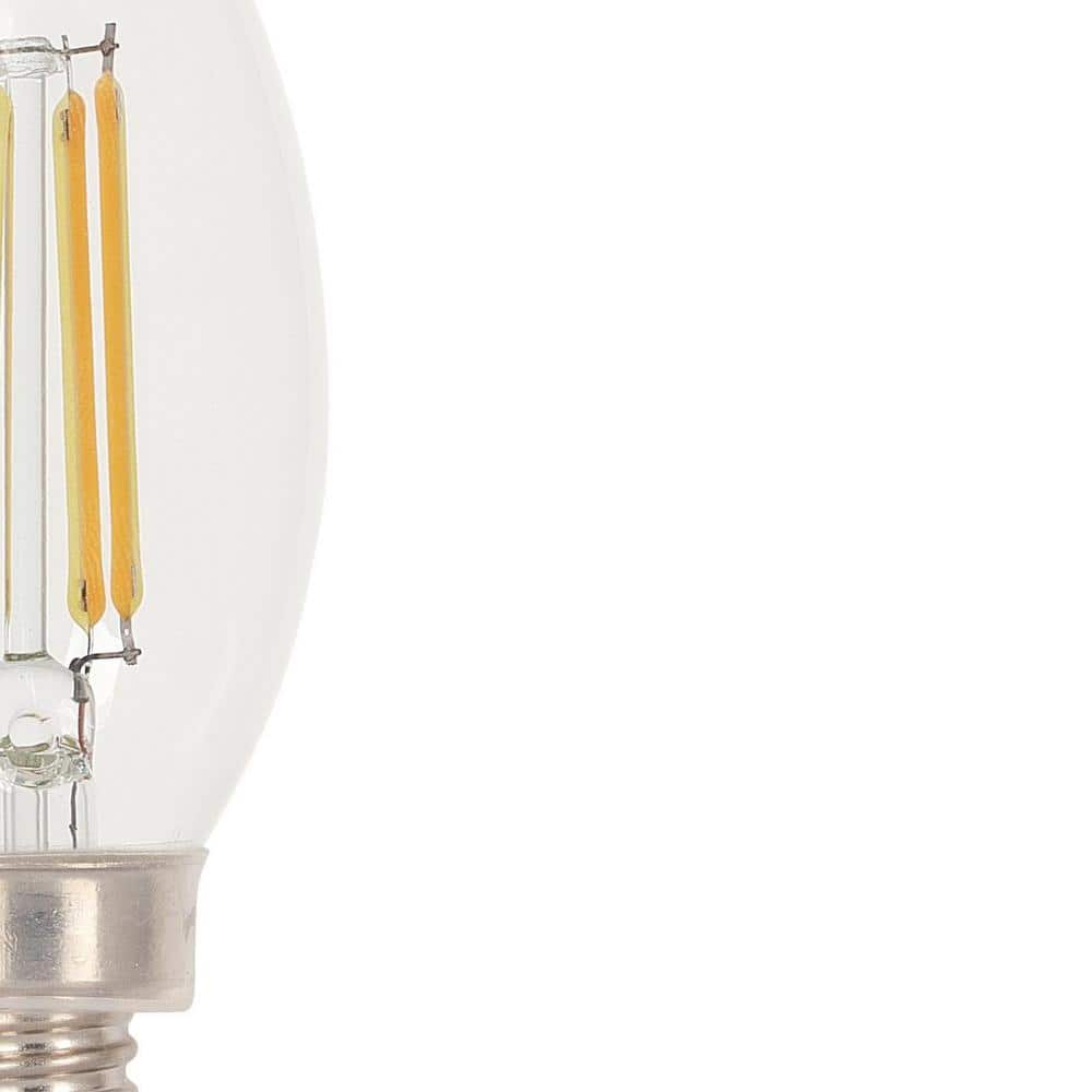Clear Dimmable LED Candelabra Bulbs, 6-Pack, 2700K