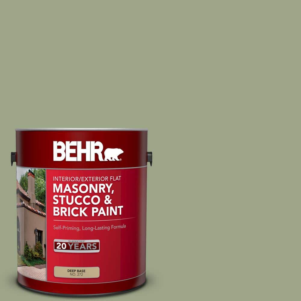 1 gal. #PPU11-07 Clary Sage Flat Interior/Exterior Masonry, Stucco and Bric