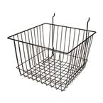 Only Hangers Deep Wire Baskets For Gridwall Slatwall and Pegboard White 3pk 