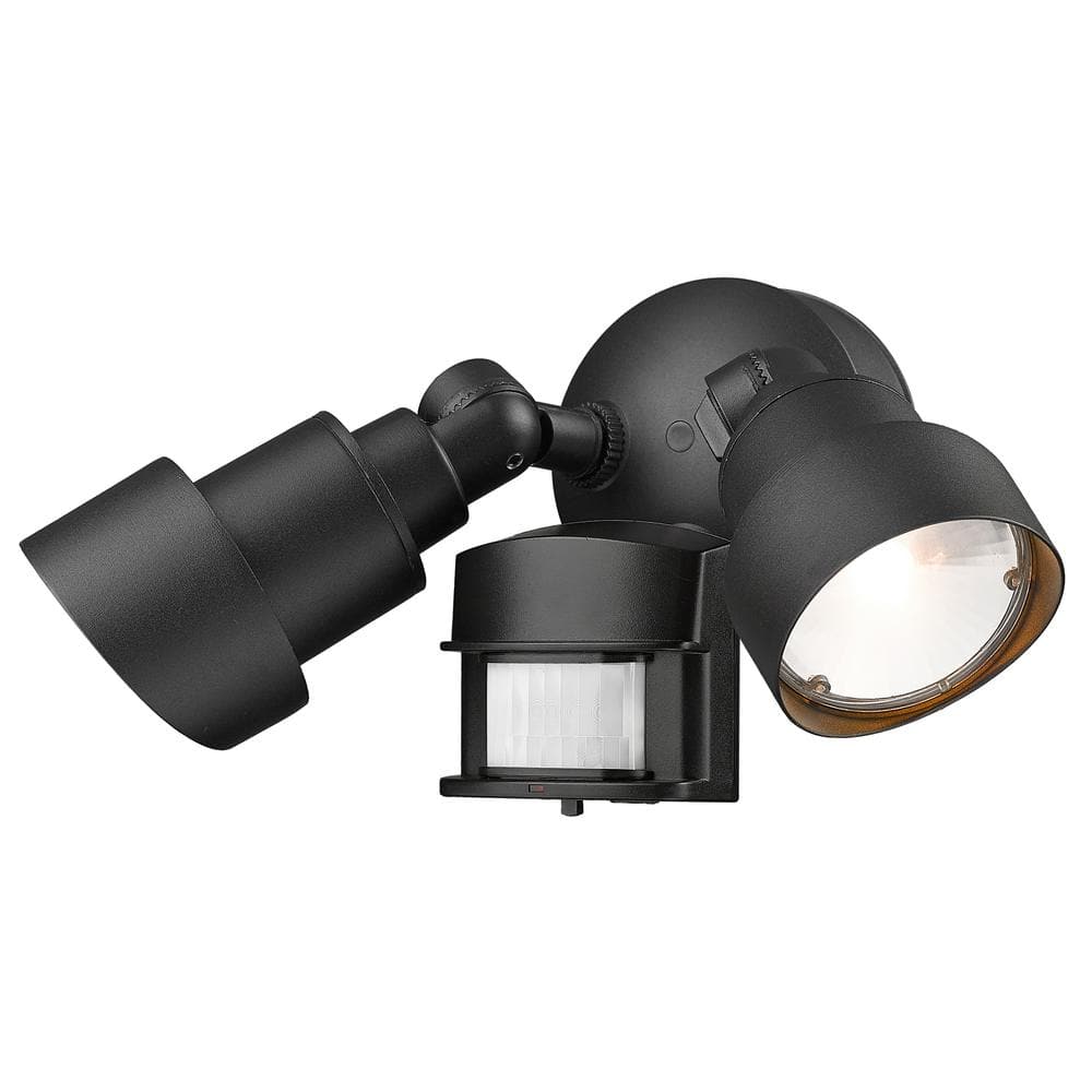 Matte Black Aluminum 24W Integrated LED Security Floodlight