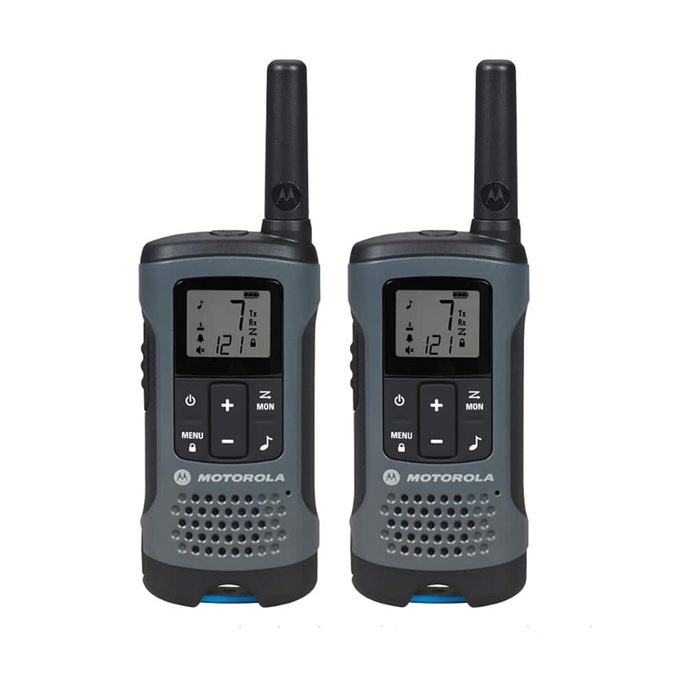 MOTOROLA Talkabout T200 Rechargeable 2-Way Radio, Gray (2-Pack) T200 The  Home Depot