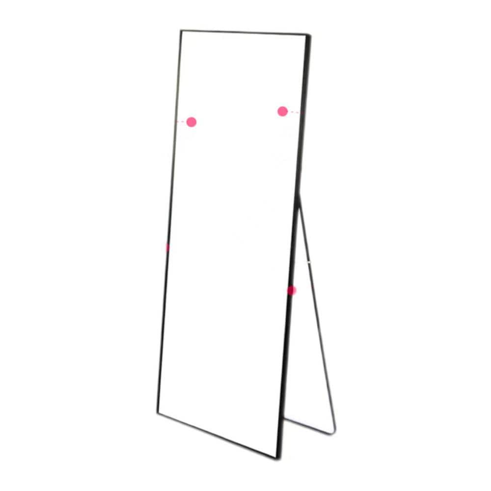 Gold 16 in. W x 59 in. H Rectangle Metal Wall Mounting Full Body Mirror wit