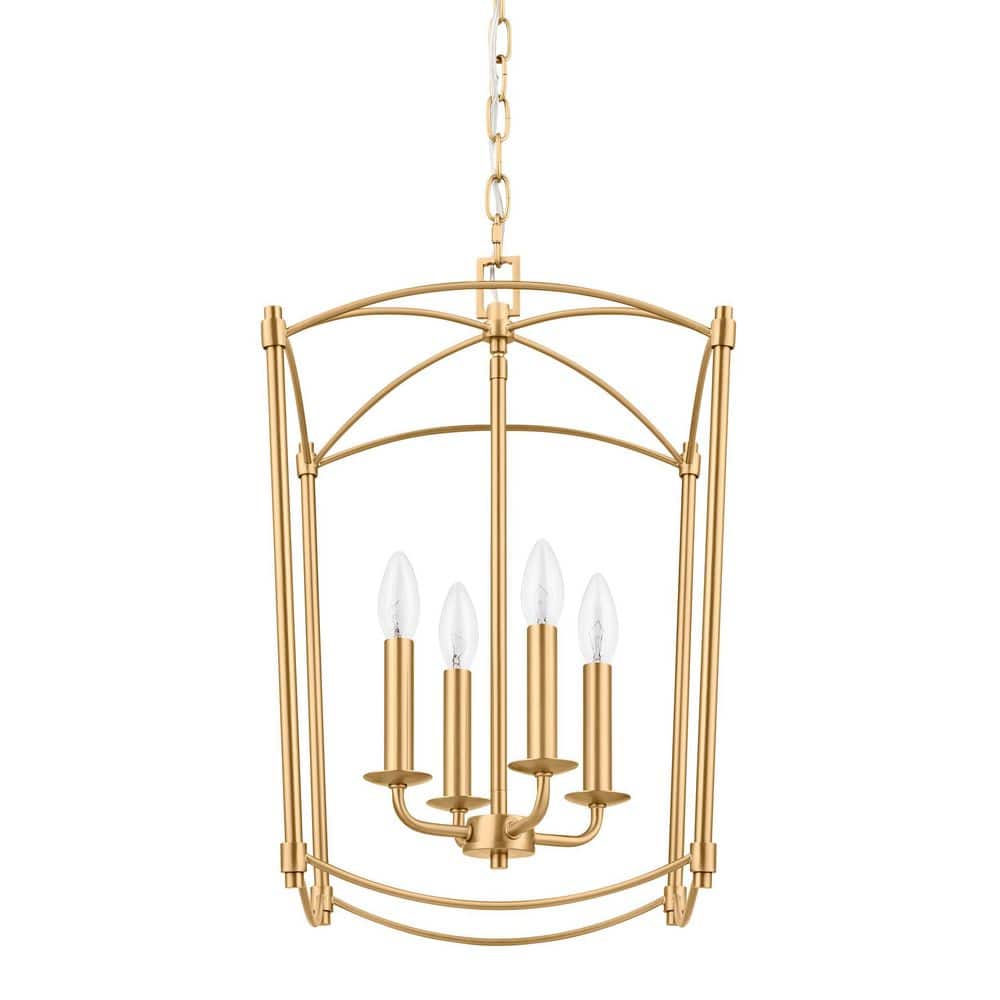 Home Decorators Collection Marston 4-Light Brushed Gold Pendant Light  EHD70085-37 - The Home Depot