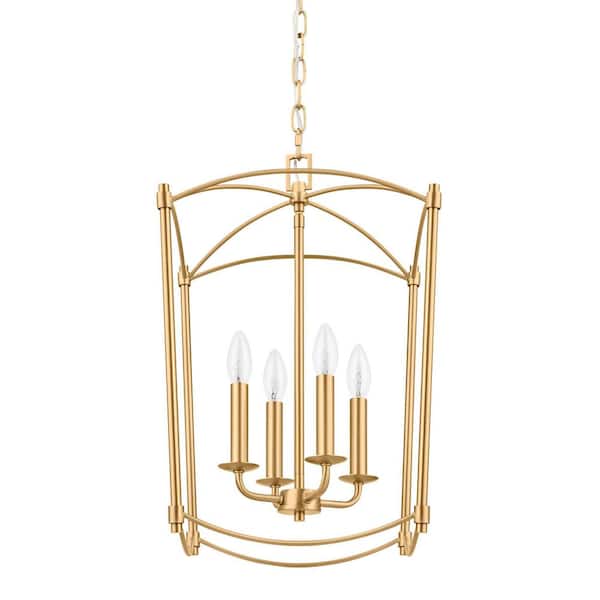 Marston 4-Light Brushed Gold Pendant Light