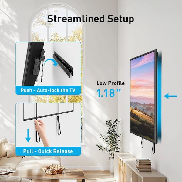 Sony Ultra-Slim TV Wall Mount Bracket For Select Sony TVs (SUWL905 - View #2