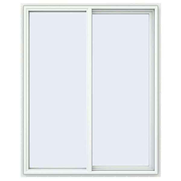 47.5 in. x 59.5 in. V-4500 Series White Vinyl Right-Handed Sliding Window with Fiberglass Mesh Screen