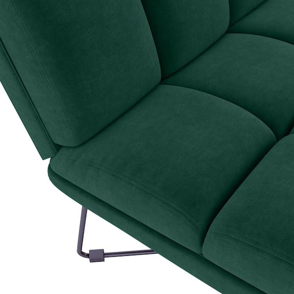 Handy Living Wallis Emerald Green, Emerald Green Accent Chair With Ottoman