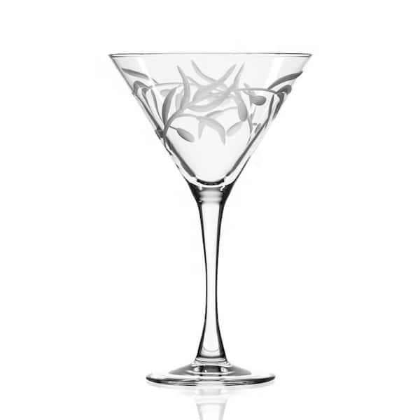 Olive Branch 10 oz. Martini Cocktial Glasses - Set of 4