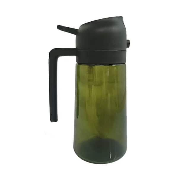 Food-Grade BPA-Free PP Lead-Free Glass Transparent Oil Dispenser Bottle Spray Pour Kitchen Gadget