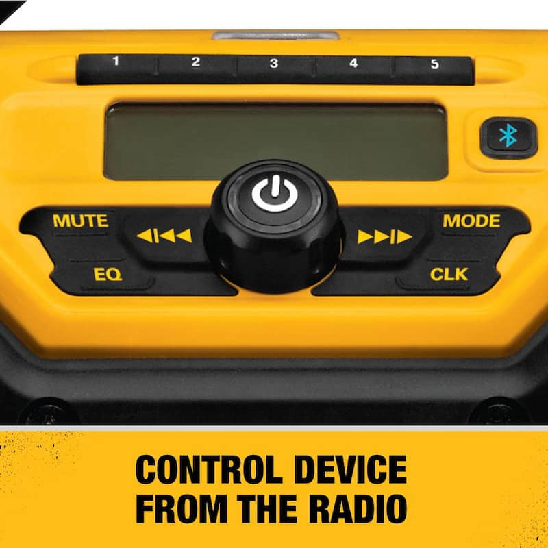 20V MAX Bluetooth Radio with built-in Charger