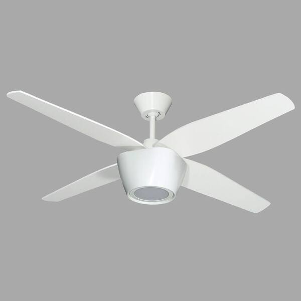 TroposAir Fresco 52 in. White Ceiling Fan with LED Light