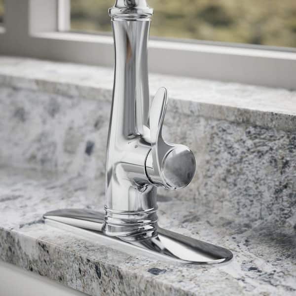 KOHLER Bellera Single Handle Touchless Pull Down Kitchen Faucet in