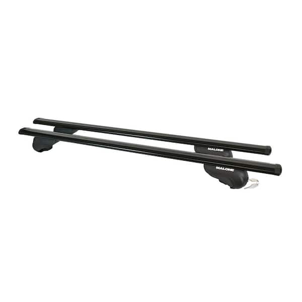 MALONE AirFlow2 50 in. 165 lbs. Capacity Aluminum Aero Cross Rail System Roof Rack BLACK