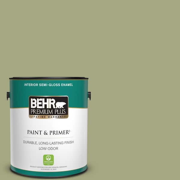 BEHR PREMIUM PLUS 1 gal. #S370-4 Rejuvenation Semi-Gloss Enamel Low Odor Interior Paint & Primer