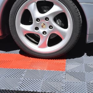 Perforated Click 12-1/8 in. x 12-1/8 in. Red Plastic Garage Floor Tile (25-Pack)
