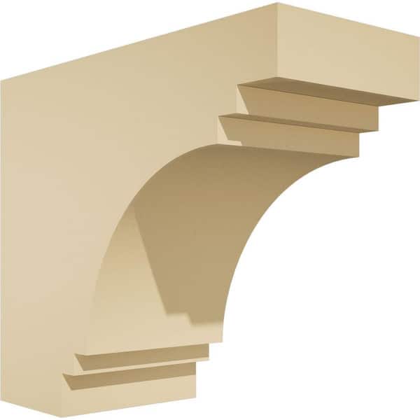Ekena Millwork Standard Pescadero 5 in. W x 10 in. H x 12 in. D Signature Urethane Rafter Tail Outlooker