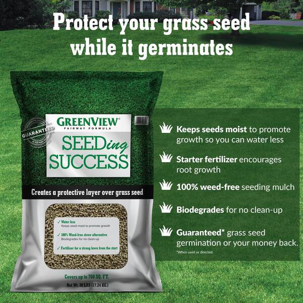 Greenview 38 Lbs Fairway Formula Seeding Success Biodegradable Mulch With Fertilizer 2329832 The Home Depot