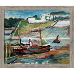 Belle lle (Le Port Palais) by Henri Matisse Metropolitan Pewter Framed Nature Oil Painting Art Print 23.5 in. x 27.5 in.