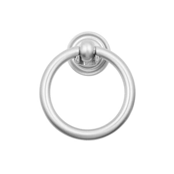Sumner Street Home Hardware Large 1-3/4 in. (45 mm) Traditional Satin Nickel Ring Drawer Pull
