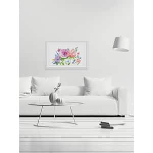 24 in. H x 36 in. W "Pastel Bouquet" by Marmont Hill Framed Printed Wall Art