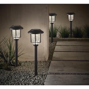 20 Lumens Gray Solar Non Motion Sensing LED Waterproof Landscape Path Light (1-Pack)