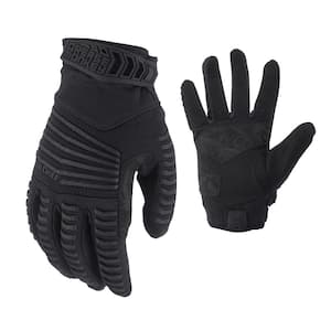 GREASE MONKEY 22107-23 Pro Fingerless All Purpose Work Gloves & Workout  Gloves, 3 Pack, Large
