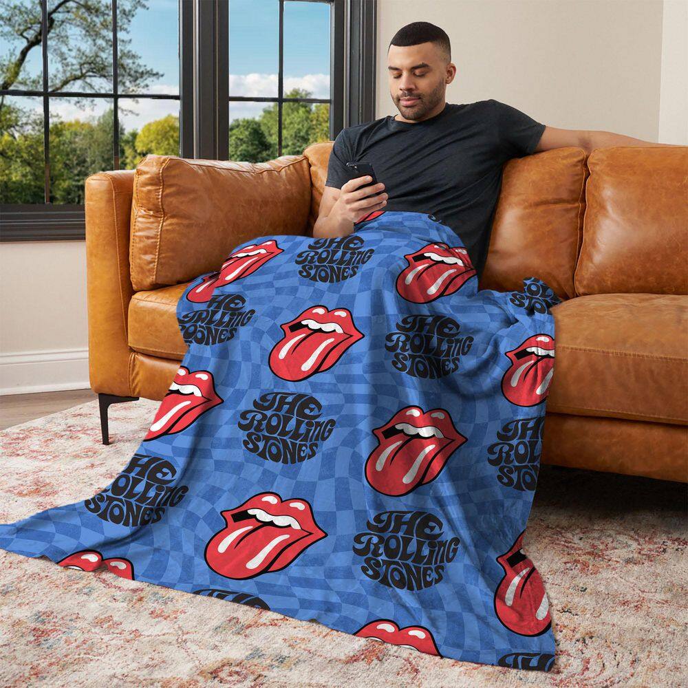 The Rolling Stones Psychedelic Check Silk Touch Throw Blanket 50 x 70 in. price history on PriceWatchPro