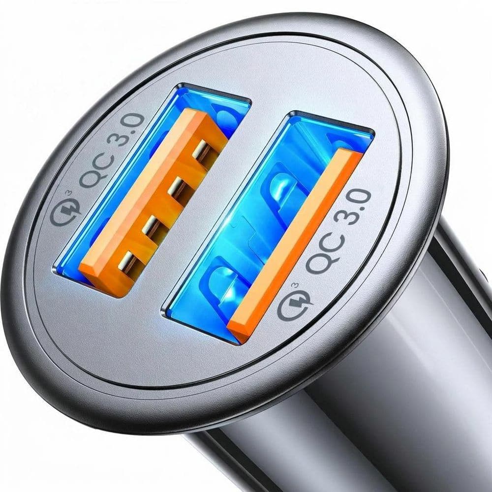 45W USB Car Charger Adapter Cigarette Lighter Fast Charger in Black for Android iPhone Samsung 1 Pack price history on PriceWatchPro