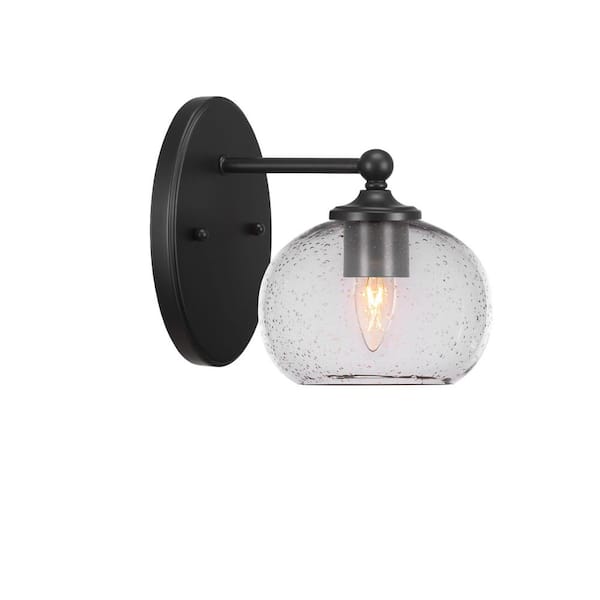 Unbranded Royale 1-Light Matte Black Wall Sconce