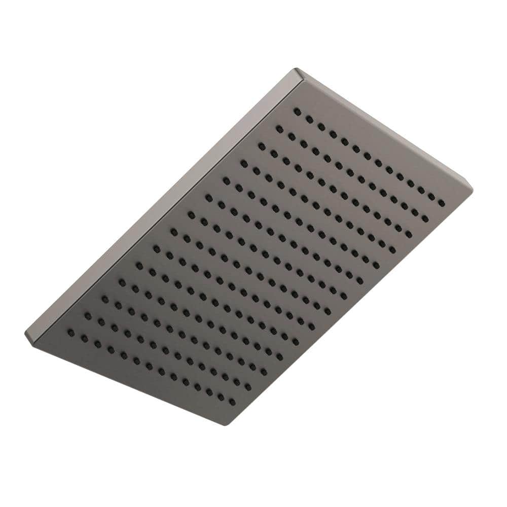 1-Spray Patterns 2.5 GPM 11.75 in. Wall Mount Fixed Shower Head in Lumicoat Black Stainless price history on PriceWatchPro