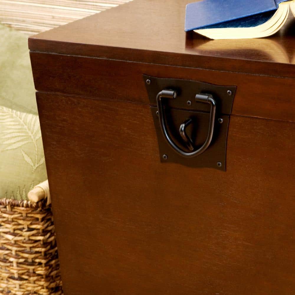 Pyramid Espresso Trunk End Table - thumbnail 4
