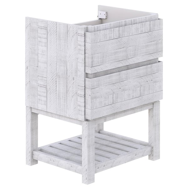 Fresca Formosa 23 in. Freestanding Open Bottom Single Bath Vanity Cabinet without Top in Rustic White