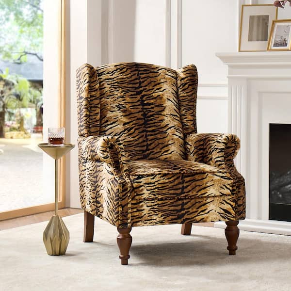 Living Room Leopard Print Chair Cover Leopard Fabric Chaise Lounge