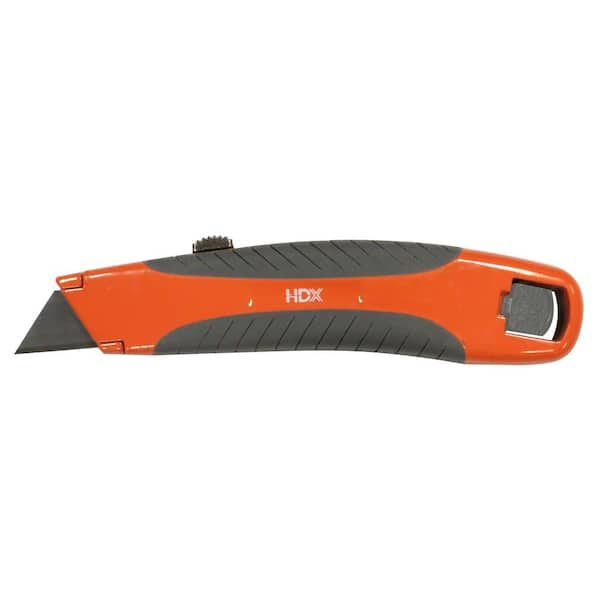 HDX Soft Grip Utility Knife with 3 Blades