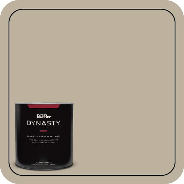 BEHR DYNASTY 1 qt. #750D-4 Pebble Stone Matte Interior Stain-Blocking Paint and Primer